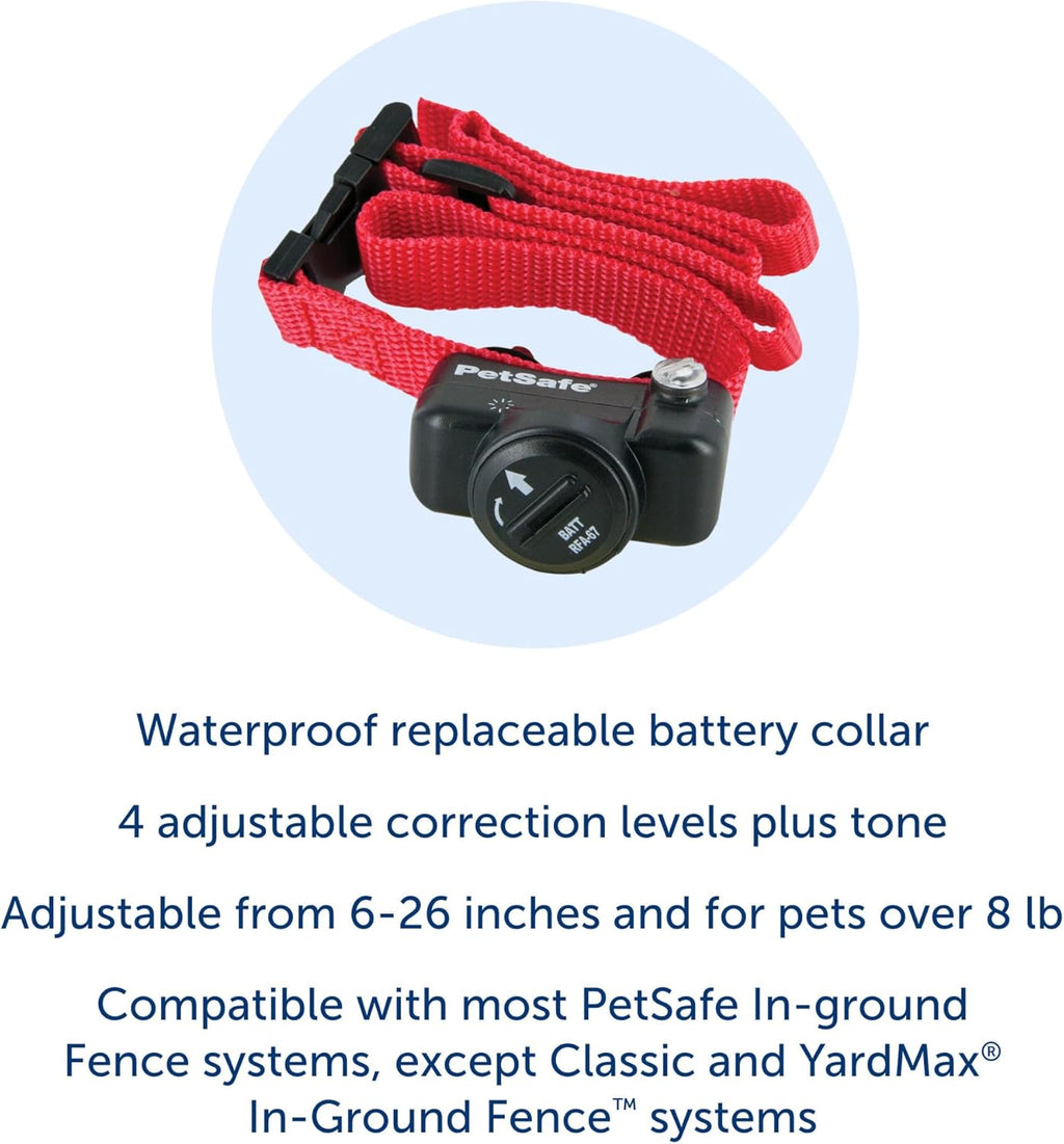 Ultralight Collar In-Ground Fence | Collar Only, Replacement, Extra, Add-A-Dog, Tone & Static Correction, Waterproof, Dogs & Cats 8 lb+