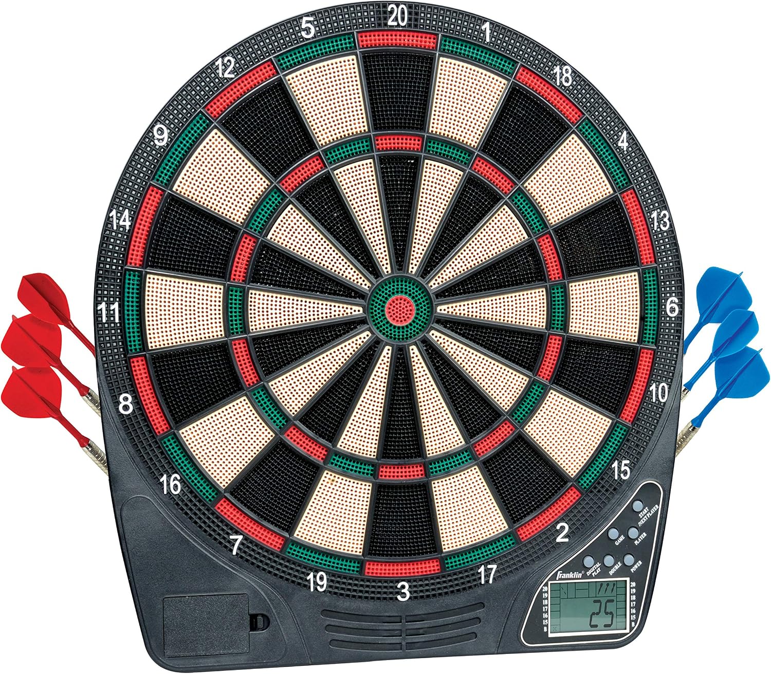 Electronic Dart Board Sets - Soft Tip Electric Dartboard with Digital Scoreboard - (6) Darts Included