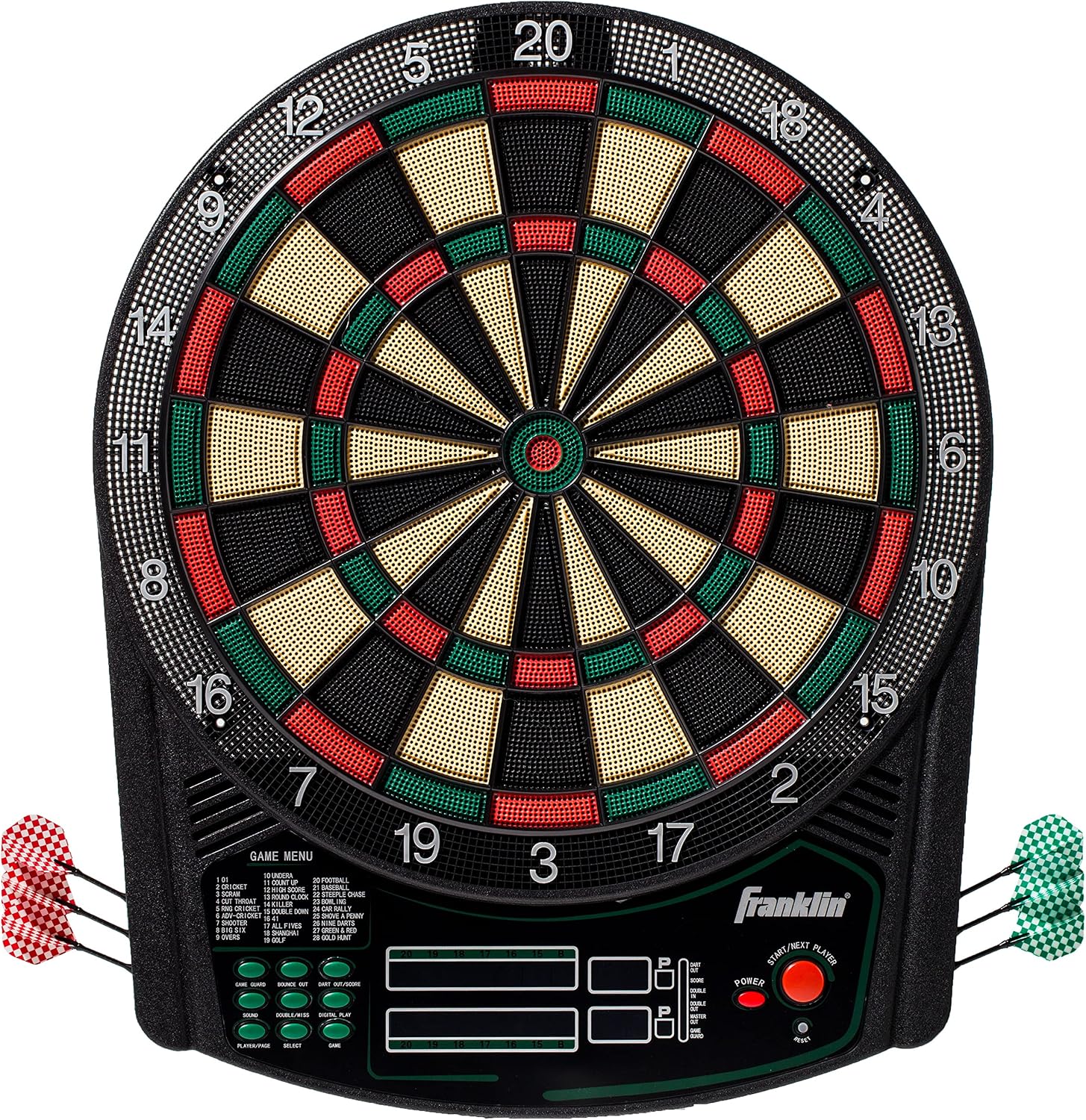 Electronic Dart Board Sets - Soft Tip Electric Dartboard with Digital Scoreboard - (6) Darts Included